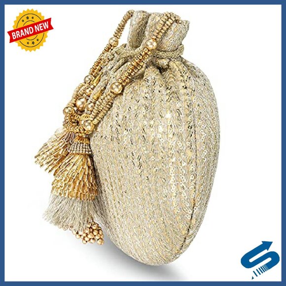 Elegant Evening Clutch Drawstring Purse for Weddings Festive Events